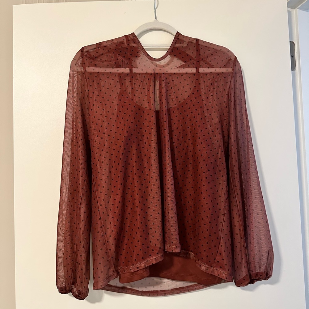 Pink sheer blouse - Picture 4 of 6